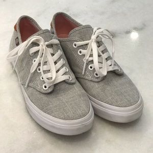 Vans Gray Linen Sneakers
